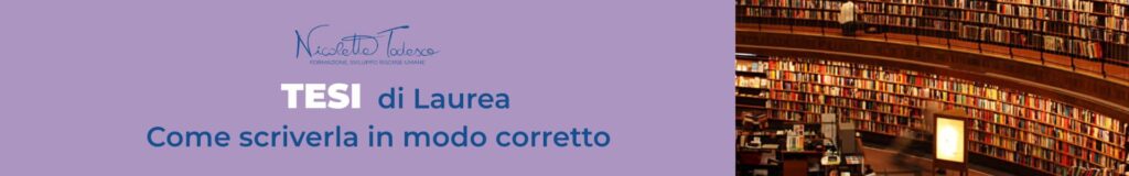come scrivere una tesi